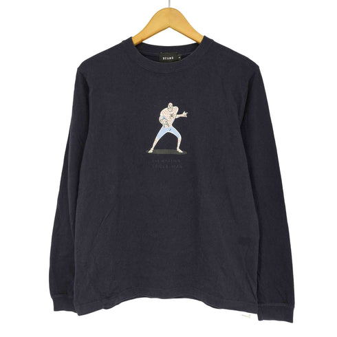 ビームス BEAMS キャラクタープリント クルーネック ロングスリーブ tシャツ メンズ import:S