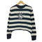 brandy melville ボーダー アートプリント クルーネック Tシャツ レディース ONE SIZE