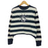 brandy melville ボーダー アートプリント クルーネック Tシャツ レディース ONE SIZE