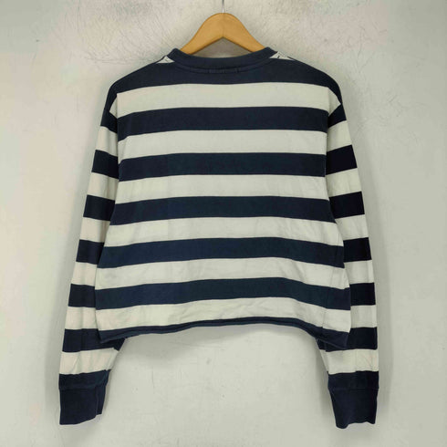 brandy melville ボーダー アートプリント クルーネック Tシャツ レディース ONE SIZE