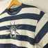 brandy melville ボーダー アートプリント クルーネック Tシャツ レディース ONE SIZE