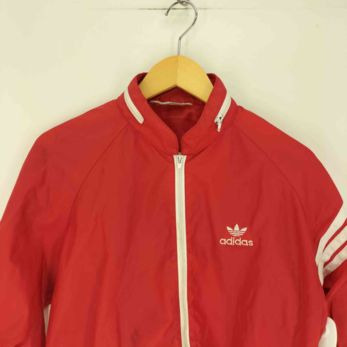 アディダス adidas 80s トレフォイルロゴ ジップアップ ナイロン ジャケット メンズ import:L