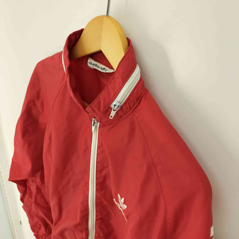 アディダス adidas 80s トレフォイルロゴ ジップアップ ナイロン ジャケット メンズ import:L