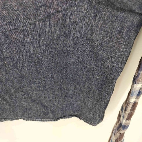 アトウ ato 袖チェック コットン 長袖シャツ メンズ JPN:48