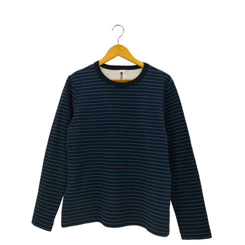 エムエイチエル MHL. ボーダー 長袖 クルーネックTシャツ メンズ JPN:L