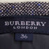 バーバリーロンドン BURBERRY LONDON ウールカシミヤ バックジップ ツィード スカート レディース EUR:36