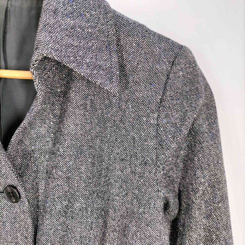 バーバリーロンドン BURBERRY LONDON ウールカシミヤ ツィード ベルテッド 4Bジャケット レディース EUR:38