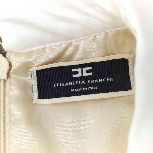 エリザベッタフランキ ELISABETTA FRANCHI シャツカラーツイードミニワンピース レディース 40