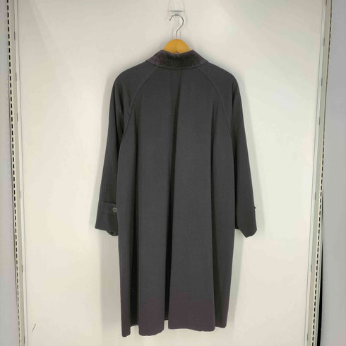 トリココムデギャルソン tricot COMME des GARCONS 80S AD1988 88AW 衿ベロア パワーショルダー ウールステンカラーコート レディース