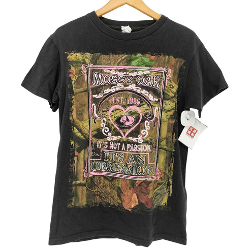 デルタ DELTA MOSSY OAK Y2K 総柄 両面プリント Tシャツ レディース S