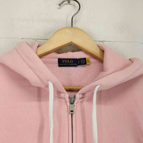 ポロラルフローレン POLO RALPH LAUREN ポニー刺繍ロゴ ジップアップパーカー レディース import:S