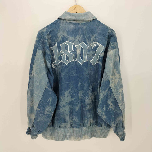 1807 ブリーチ加工バックロゴデニムジャケット メンズ import:M