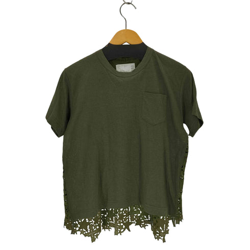 サカイ Sacai バックレースドッキングTシャツ レディース JPN:2