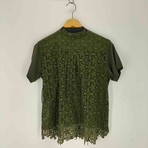 サカイ Sacai バックレースドッキングTシャツ レディース JPN:2