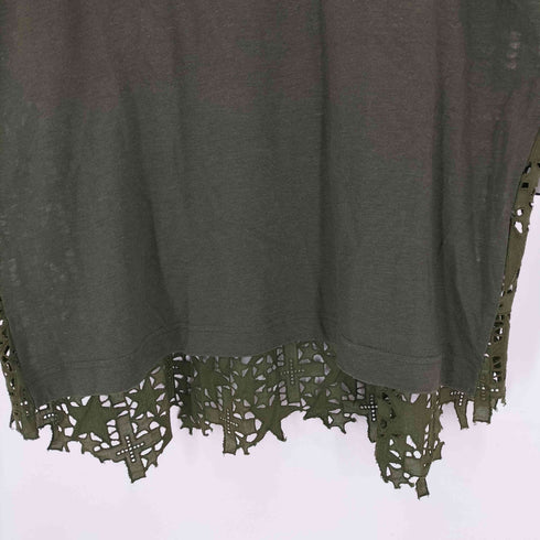 サカイ Sacai バックレースドッキングTシャツ レディース JPN:2