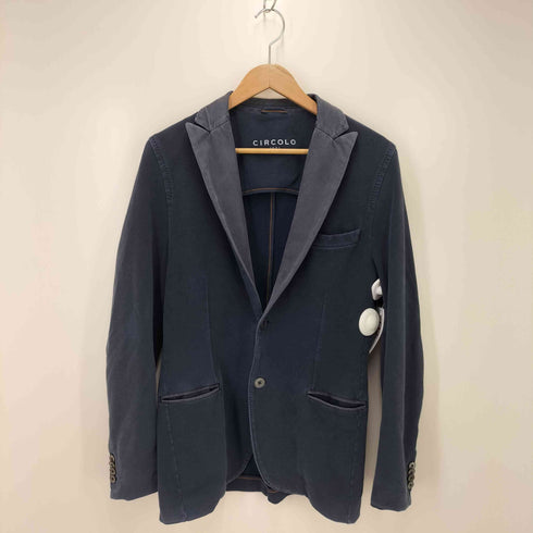 チルコロ1901 circolo 1901 スウェット生地 2bテーラードジャケット ストレッチ 側章 スウェット パンツ メンズ 48