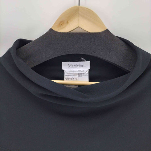 マックスマーラ MAX MARA 白タグ イタリア製 モックネックノースリーブワンピース レディース 46