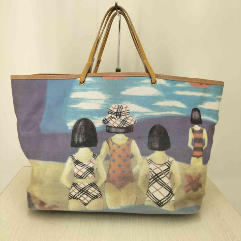 バーバリーロンドン BURBERRY LONDON ビーチプリント トートバッグ レディース