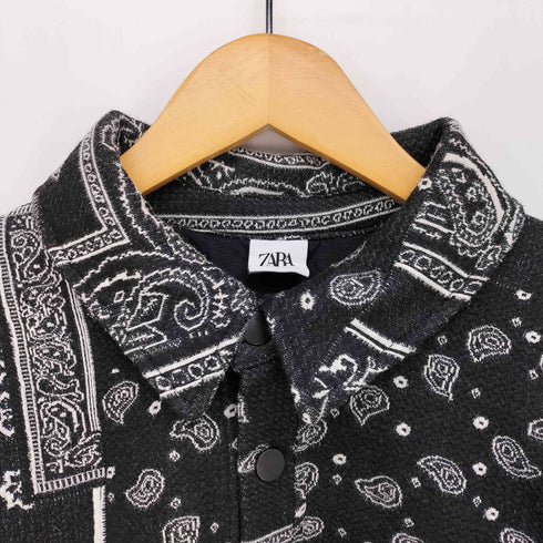 ザラ ZARA スナップボタン ペイズリージャケット メンズ JPN:M