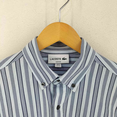 ラコステ LACOSTE SLIM FIT ボタンダウストライプシャツ メンズ XS