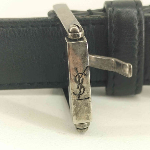 サンローランパリ SAINT LAURENT PARIS スクエアバックルナローベルト メンズ