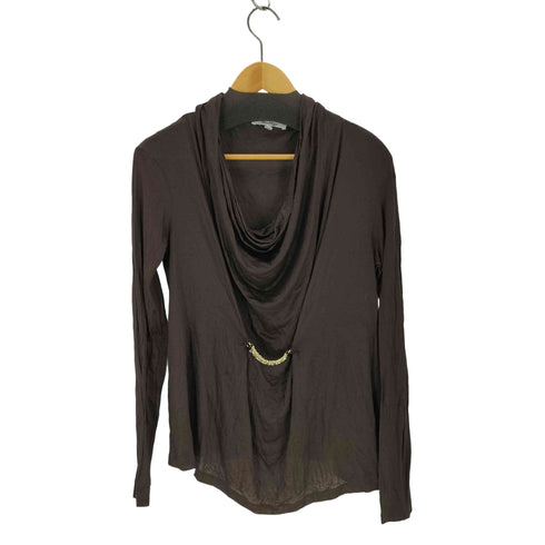 マックスマーラ MAX MARA 白タグ チェーンデザインドレープカットソー レディース import:XL