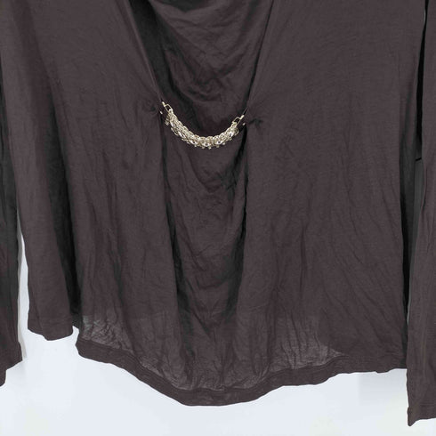 マックスマーラ MAX MARA 白タグ チェーンデザインドレープカットソー レディース import:XL