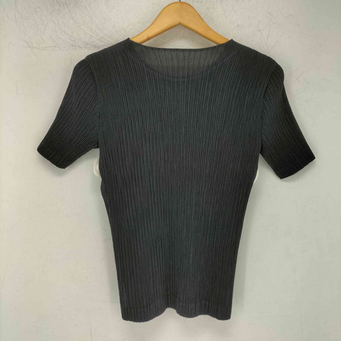 イッセイミヤケ ISSEY MIYAKE 12SS 銀タグ プリーツ S/S Tシャツ カットソー レディース JPN:2