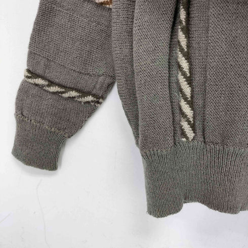 イッセイミヤケ ISSEY MIYAKE 80S 筆タグ オンリミットタグ 3D ストライプ ウール ニット セーター メンズ
