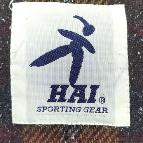ハイスポーティングギア HAI SPORTING GEAR 80-90S POINTUP社 シルク混 ネップ 4B チェック テーラード ジャケット メンズ JPN:M