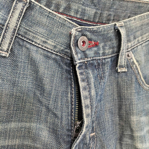 トミーヒルフィガー TOMMY HILFIGER 00s Y2K ブーツカット フレア ローライズ デニム メンズ 30/32