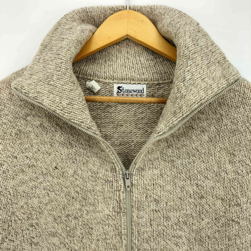 Stonewood USA製 ウール ニット ジップアップ ジャケット メンズ import:M