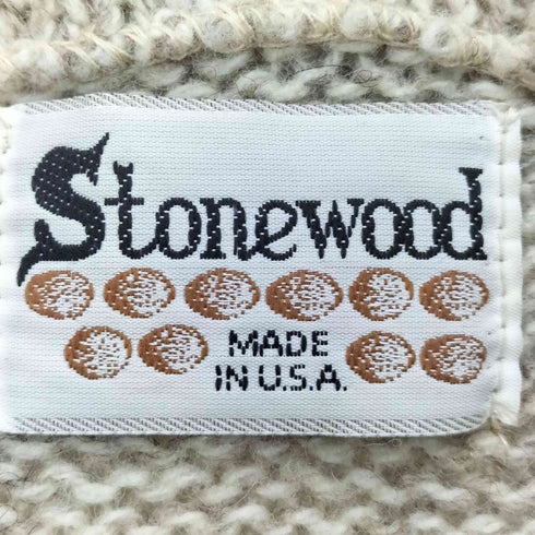 Stonewood USA製 ウール ニット ジップアップ ジャケット メンズ import:M