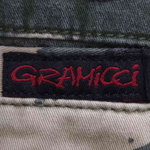 グラミチ GRAMICCI G-SHORTS カモ柄ジップショーツ メンズ JPN:S