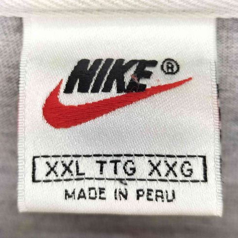 ナイキ NIKE 90-00s 白タグ スウッシュ ワンポイント刺繍 ポロシャツ メンズ import:XXL