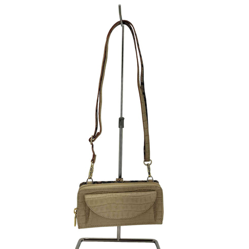 キンロックバイキンロックアンダーソン KINLOCH ANDERSON ショルダー付 クロコ型押し ウオレットバッグ レディース