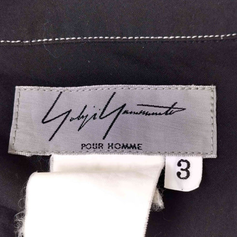 ヨウジヤマモトプールオム Yohji Yamamoto POUR HOMME ステッチデザイン L/S シャツ メンズ JPN:3