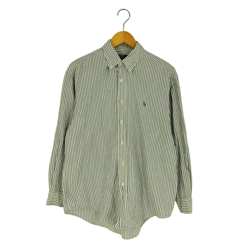 ポロバイラルフローレン Polo by RALPH LAUREN スモールポニー刺繍 ストライプ BDシャツ メンズ import:M