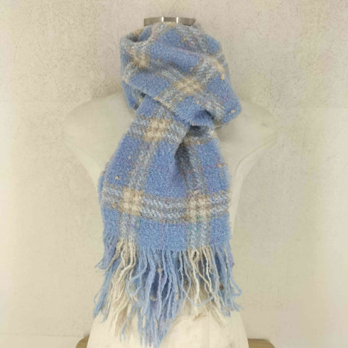 バーバリーロンドン BURBERRY LONDON スコットランド製 メリノウール マフラー レディース