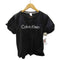 カルバンクライン CALVIN KLEIN ロゴ クロップド S/S Tシャツ ピチT レディース import:M