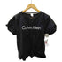 カルバンクライン CALVIN KLEIN ロゴ クロップド S/S Tシャツ ピチT レディース import:M
