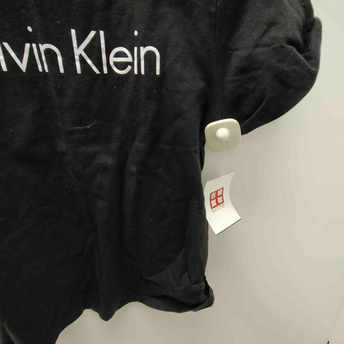 カルバンクライン CALVIN KLEIN ロゴ クロップド S/S Tシャツ ピチT レディース import:M