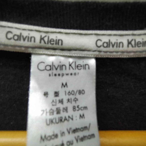 カルバンクライン CALVIN KLEIN ロゴ クロップド S/S Tシャツ ピチT レディース import:M