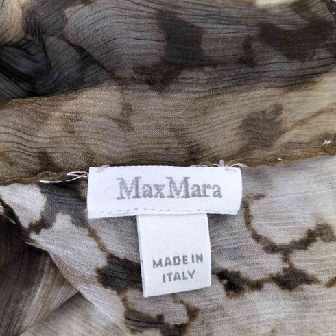 マックスマーラ MAX MARA 白タグ イタリア製 レオパード大判ストール レディース