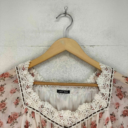 L'EST ROSE 花柄レースブラウス sweet レディース 2