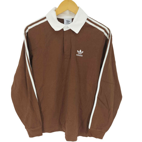 アディダスオリジナルス adidas Originals トレフォイルロゴ L/S ラガーシャツ メンズ M