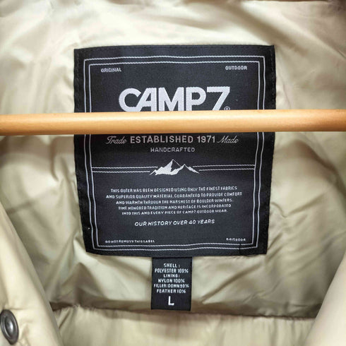 キャンプセブン CAMP7 リップストップ プレミアム グース ダウン ジャケット メンズ JPN:L