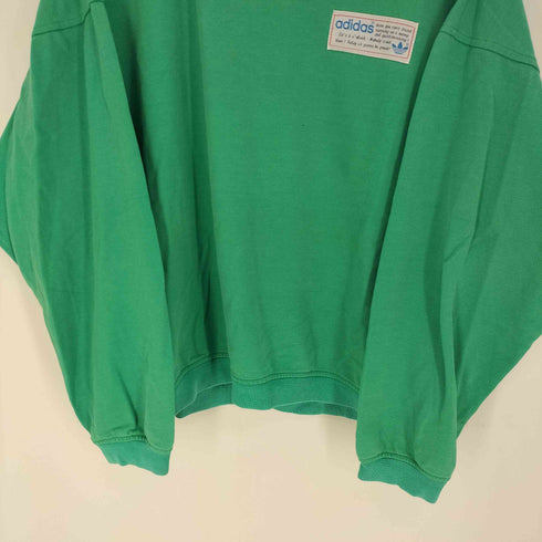 アディダスオリジナルス adidas Originals 80S フランス製 トレフォイルロゴ後期 前Vガゼット ライトオンス クルーネックスウェット メンズ 180