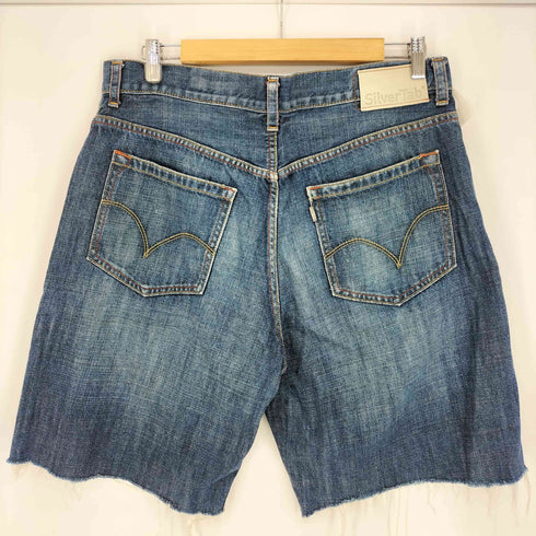 リーバイス Levis Silver tab BAGGY ボタン裏3174刻印 リメイク バギーデニムショーツ メンズ FR:36-38
