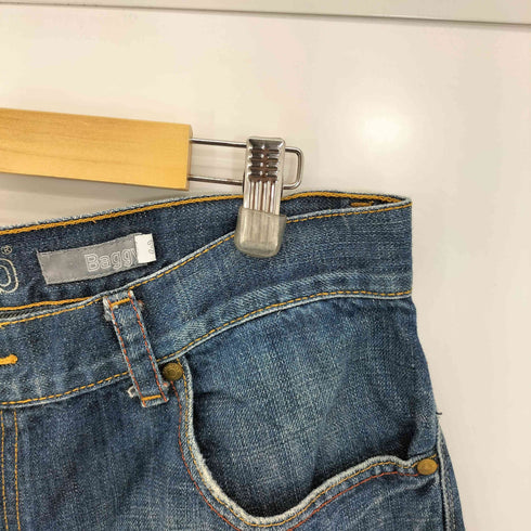 リーバイス Levis Silver tab BAGGY ボタン裏3174刻印 リメイク バギーデニムショーツ メンズ FR:36-38